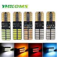 YHKOMS 4 Pcs Canbus T10 W5W หลอดไฟ LED 194 168 LED Wedge ที่จอดรถ24 SMD 4014รถ LED Light DC12V รถ Marker ด้านข้างโคมไฟ