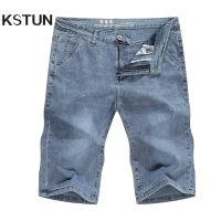 【CC】۞❄ஐ  Mens Shorts Jeans Denim Straight Stretch Man Brand 2023 Short Pants Cowboys Homme