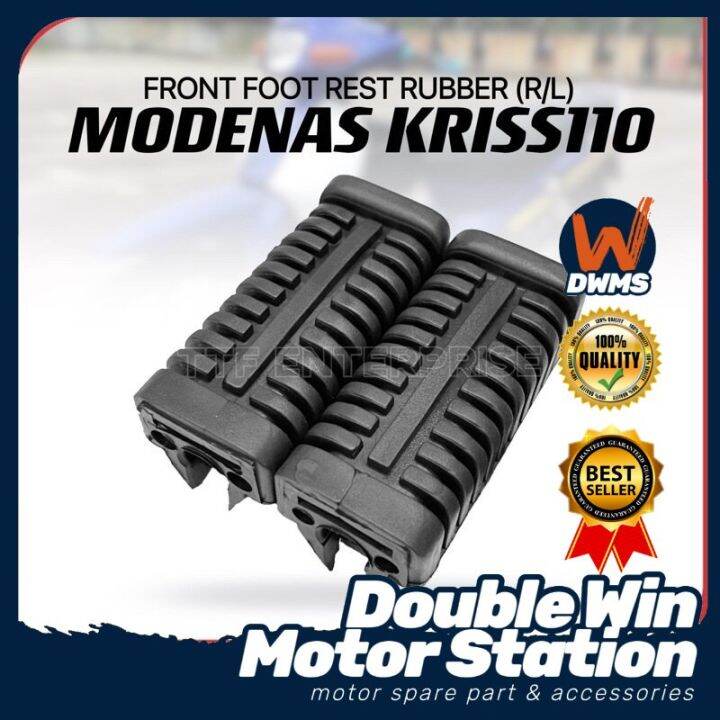 MODENAS KRISS110 / KRISS1 FRONT FOOT REST RUBBER (R/L) FOOTREST DEPAN