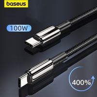 Baseus สายเคเบิล USB ชนิด C ถึง USB เหมาะสำหรับ Xiaomi Redmi Note 8 Pro ชาร์จเร็ว4.0 PD 100W ที่ชาร์จเร็วสำหรับ Macbook Ipad Pro