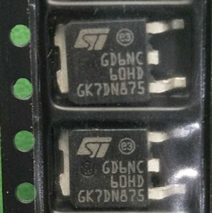 10ชิ้น GD6NC60HD STGD6NC60HD SMD N-Channel 600V 6A ต่อ-252