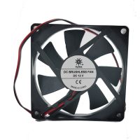 8cm 8015 80mm fan 12V 0.075A 0.9W 2 wire 2Pin Computer CPU Chassis Power Ultra quiet Cooling Fan 80X80X15MM Double ball bearing