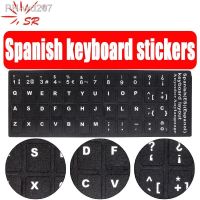 SR Standard Spanish Language Keyboard Stickers Protective Film Layout with Button Letters Alphabet for Computer Keyboard