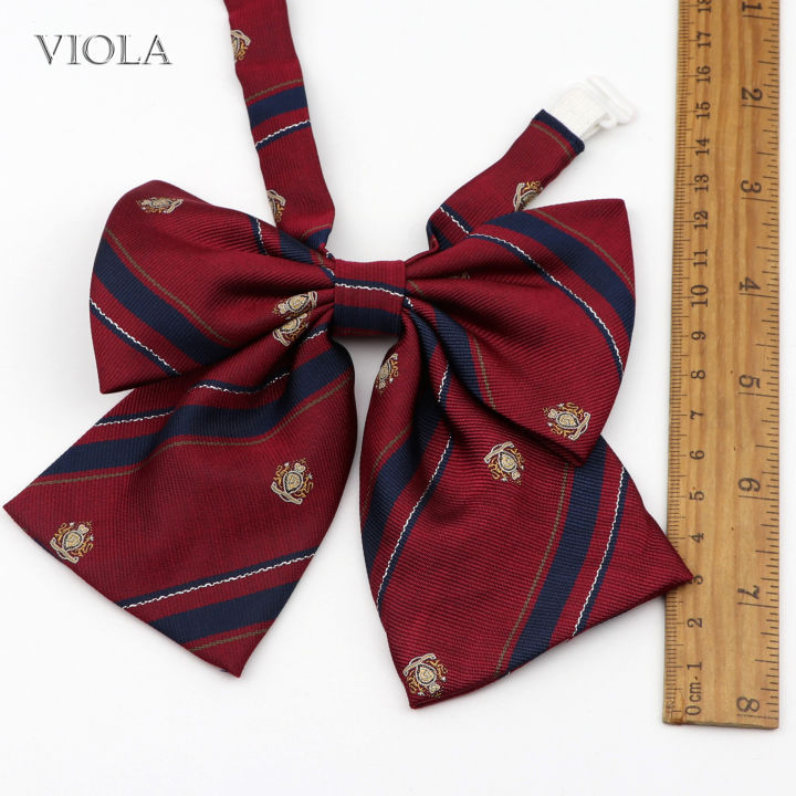 red-college-style-royal-plaid-ladies-bowtie-zip-tie-men-women-school-girl-lady-cosplay-uniform-butterfly-formal-suit-accessories
