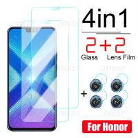 （SPOT EXPRESS）4in1on For Honor 9X Lite 9A 9C 9SGlass For8X 7X 8A 7A 8S 7S 8C 7C เลนส์ป้องกันฟิล์ม