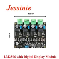 LM2596 Multi channel Switching Power Supply Module 4 channel Digital Display DC DC Adjustable Step down Buck Output Power Board