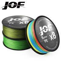 JOF 500ม. 8สาน Senar Pancing PE การหล่อที่ยาวนานเป็นพิเศษ20-100LB บรรทัด Multifilament เรียบ8ชายฝั่งเอ็น