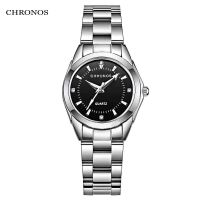 CHRONOS Women Luxury Rhinestone Stainless Steel Quartz Watches Ladies Business Watch Japanese Movement Relogio Feminino CH23