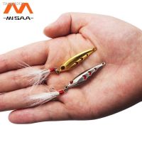 ☁ Metal Fake Bait Fishing Bass Single Hook Fishing Goods Luya Bait Sequin Metal Fishing Accessories 2.5g 3.3cm Artificial Bait