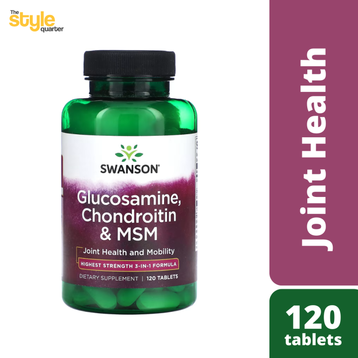 Swanson Glucosamine Chondroitin & MSM, Good For Joint Health and