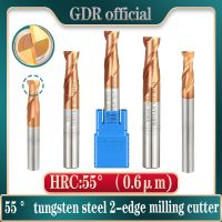 Endmills โลหะผสมคาร์ไบด์ทังสเตนตัดเหล็กกัด End Mill HRC55 2 ขลุ่ย 4mm 6mm 8mm 10mm 12mm 16mm 18mm เครื่องตัดโลหะ