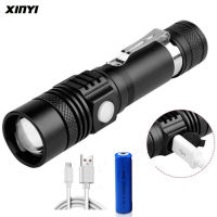 USB Rechargeable  4000LM Ultra Bright LED Flashlight led torch T6  lanterna Bicycle Light Use18650 Battery.For cycling outdoors