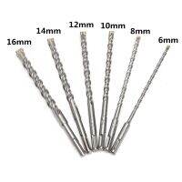 210มม. 6/8/10/12/14/16มม. SDS Plus Crosshead Twin Spiral Hammer Drill Bits