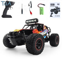 1:16 2.4G รีโมทคอนโทรลรถปีนเขาพร้อมไฟ2WD คันเร่ง Big-Foot ความเร็วสูง Rc รถของเล่นสำหรับชาย