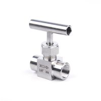 1/8" 1/4" 3/8" 1/2" BSP Female Thread 304 Stainless Steel Needle Valve Flow Control Valve Plumbing Valves