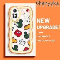 เคส Chenyyka สำหรับ Xiaomi Redmi โน๊ต11 Pro Note 5G 11e การ์ตูนที่สร้างสรรค์ลายมิกกี้น่ารักขอบใสเคสซิลิโคนกันกระแทกโทรศัพท์ปลอกอ่อนเคสป้องกันเลนส์กล้อง