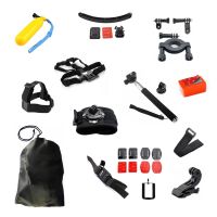 ❒ Orbmart 30in1 Gopro Accessories Chest Belt Remote Wrist Belt Head Helmet Strap Bag Handheld Monopod Mount For Gopro SJCAM Xiaomi