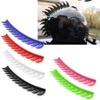 Rubber Saws Blade Warhawk Spikes Strip Helmet Accessory Mohawks Sticker Punk Style for Motorcycle Scootor Pit Dirt Bike