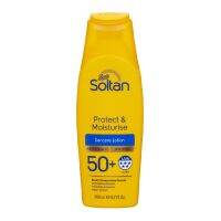 Boots Soltan Protect &amp; Moisturise Suncare Lotion Uvb Medium Spf 50+ บู๊ทส์ โซลแทน โพรเท็ค แอนด์ มอยส์เจอร์ไรซ์ ซันแคร์ โลชั่น ยูวีบี เวรี่ ไฮ เอสพีเอฟ 50+ 200มล.