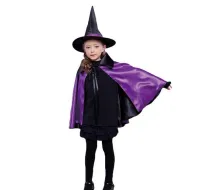 Available Harry Potter Witch suits with Cape for Girl Demon Cosplay Party Supply Costume for kids party needs