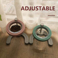 Cat Drink Dishes Dogs Eating and Drinking Bowls With Stand Height Adjustable Cat Non-Slip Water Feeders Pet Food Supplies