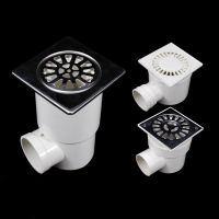 PVC Deodorant Floor Drain Downspout Strainer Hair Catcher Same Drains For Balcony Kitchen Bathroom Toilet Sewer Pipe Essories