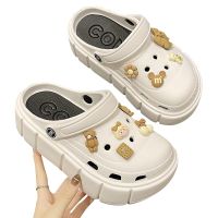 Shevalues Summer Women Heels Slippers Outdoor Platform Clogs Sandals Female EVA Light Non-slip Home Slides Flip Flop Garden Shoe