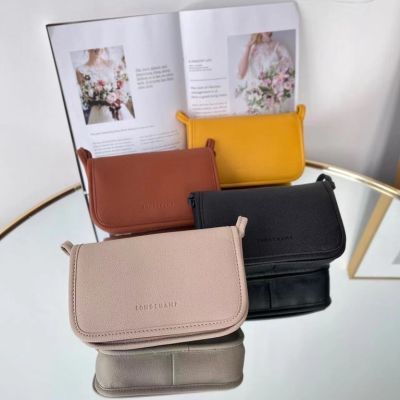 2023 new Longchamp 2022 Le Foulonné Series Four Colors Cow leather Small Size Shoulder Bag Messenger Bag