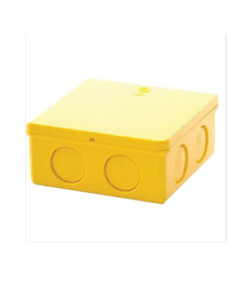 SuperSales - X7 ชิ้น - กล่องพักสายไฟสีเหลี่ยม ระดับพรีเมี่ยม 4x4 สีเหลือง ส่งไว อย่ารอช้า -[ร้าน ThanakritStore จำหน่าย ไฟเส้น LED ราคาถูก ]