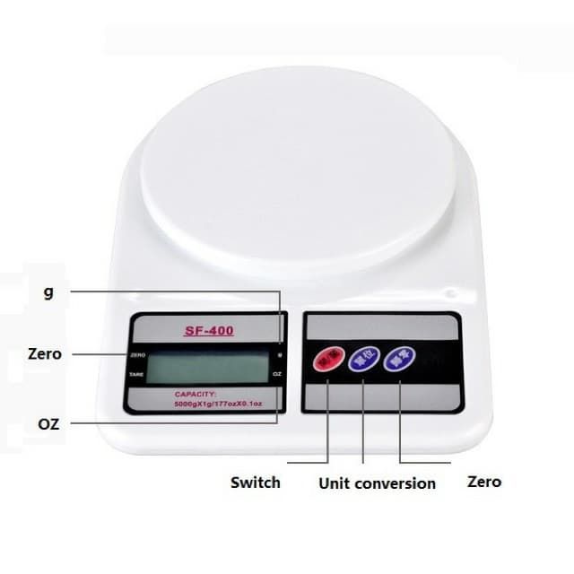 MARIEL MARKET Digital Kitchen Weighing Scale For Food with Free 2 AA  Batteries, Portable Electronic LCD Easy Tare Kitchen Scale Grams Digital  Multifunctional Food Scale Timbangan Weight Scale for Food, Ingredients,  Grains