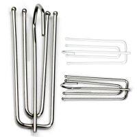 【cw】 10Pcs/Set Curtain Hooks Wear resistant Reusable 2 Colors Four Prong Pleater Tape for