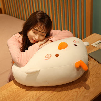 ญี่ปุ่นซูชิข้าวบอลไก่ตุ๊กตาโยนหมอนน่ารักนุ่มยัดไส้การ์ตูนสัตว์เจี๊ยบซูชิอาหารรูปร่างเตียงเบาะของขวัญ
