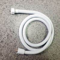 White Color 1.5M Stainless Steel Flexible Shower Hose Pipe Double Lock with EPDM Inner Tubes .Wholesale YT-5111-BA