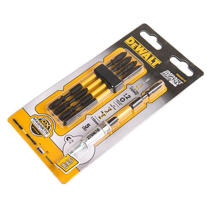 dewalt-dwa2sd110-ph2-double-ended-torsion-bit-with-sleeve-13mm-2-phillips-double-ended-screwdriver-bit-110mm-5-pcs