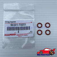 ซิลรองหัวฉีด 4 ตัว ชุด (ตัวเล็กสีส้ม)  แท้ (90301-T0051) ยี่ห้อ TOYOTA รุ่น AE100,VIOS,ALTIS,ใช้ได้หลายรุ่น รถเก๋ง TOYOTA