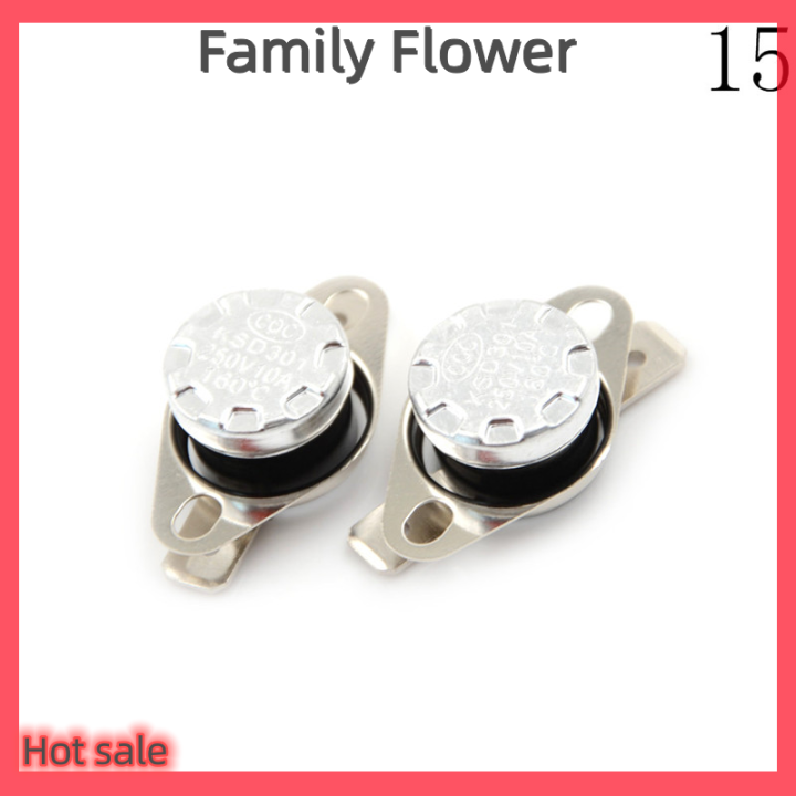 Family Flower Flash Sale 2Pcs 10A 250V KSD301 30°C~160°C Thermostat ...