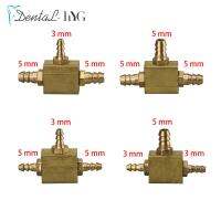 10ชิ้นทันตกรรม3 WAY อะแดปเตอร์ทองแดงเชื่อมต่อวาล์วอากาศน้ำวาล์วสามยอมรับวาล์วทันตกรรมเก้าอี้หน่วยอะไหล่อุปกรณ์เสริม