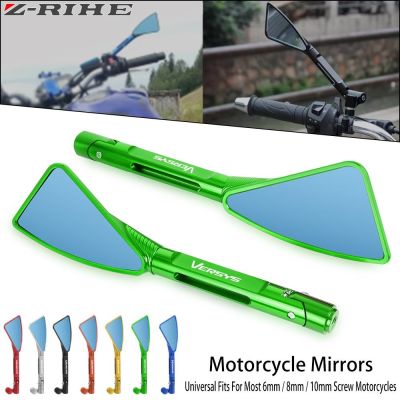 Universal Mirror Motorcycle Rearview Side Mirrors 8mm 10mm For KAWASAKI VERSYS X250 X300 1000 650cc VULCAN S650cc W800 W 800SE