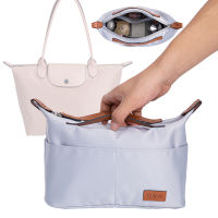 CWNylon ใส่แต่งหน้าออแกไนเซอร์สำหรับ LE PLIAGE Designer Bag,Womens Luxury Handbags Travel Inner Purse,Portable Makeup Bags Shaper