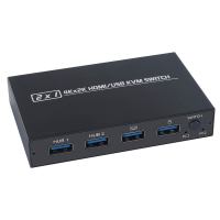 HDMI-compatible Splitter 4K Switch KVM switch Usb 2.0 2 in1 Switcher For computer monitor Keyboard And Mouse EDID HDCP Printer