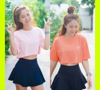 BKKFit Apparel : Oversized Crop Tee รุ่น สีพาสเทล