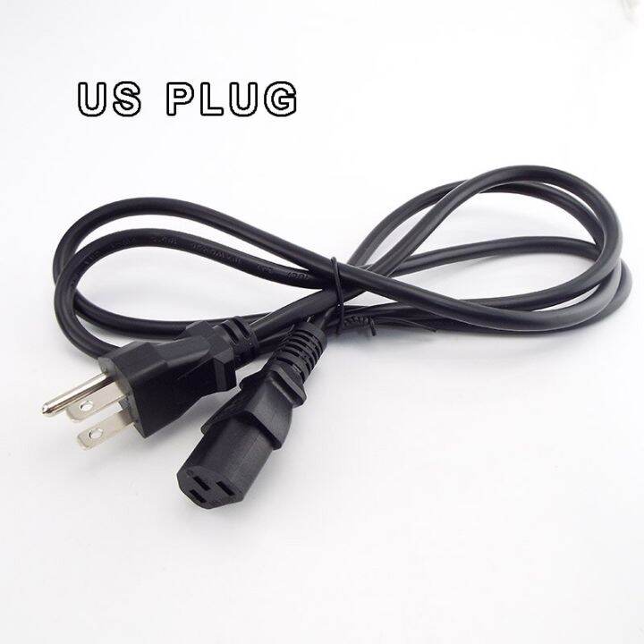 EU Plug Cable IEC C13 Computer Power Cable Extension Cord Laptop Power
