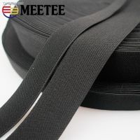 ✚✽∈ 2/5Meter Meetee 20-70mm Black Thicking Elastic Bands Webbing Bag Clothes Garment Decorative Rubber Tape DIY Sewing Accessories