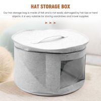 Hat Box Organizer Round Travel Hat Boxes Foldable Hat Storage Bag with Dustproof Lid Hat Storage Box Hat Boxes