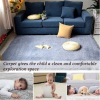 10 Solid Colors Ultra Soft Large Size Plush Car Fluffy Area Rug For Bedroom Living Room Anti-slip Floor Mats