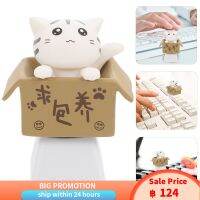 Dreamhigher แคปที่สำคัญแมวในกล่องกระดาษแข็ง R4 โปรไฟล์ DIY คีย์บอร์ดส่วนบุคคล Keycap