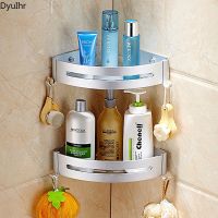 ✔☏☂ Bathroom accessories punch-free bathroom triangle basket rack space aluminum fan-shaped corner shelf bathroom toilet storage