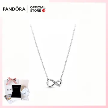 Amazon.com: Pandora Sparkling Infinity Collier Necklace - Great Gift for  Her - Stunning Women's Jewelry - Sterling Silver & Cubic Zirconia - 19.7