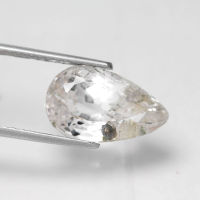 8.65 ct คุนไซต์ ธรรมชาติ สีขาว ทรงหยดน้ำ