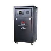 CBC เครื่องปรับแรงดันไฟฟ้าอัตโนมัติ รุ่น TSV-20KVA (สีดำ) แรงดัน 100-260 โวลท์ หน้าจอ LED เครื่องปรับแรงดัน